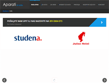 Tablet Screenshot of aparati-za-vodu.com